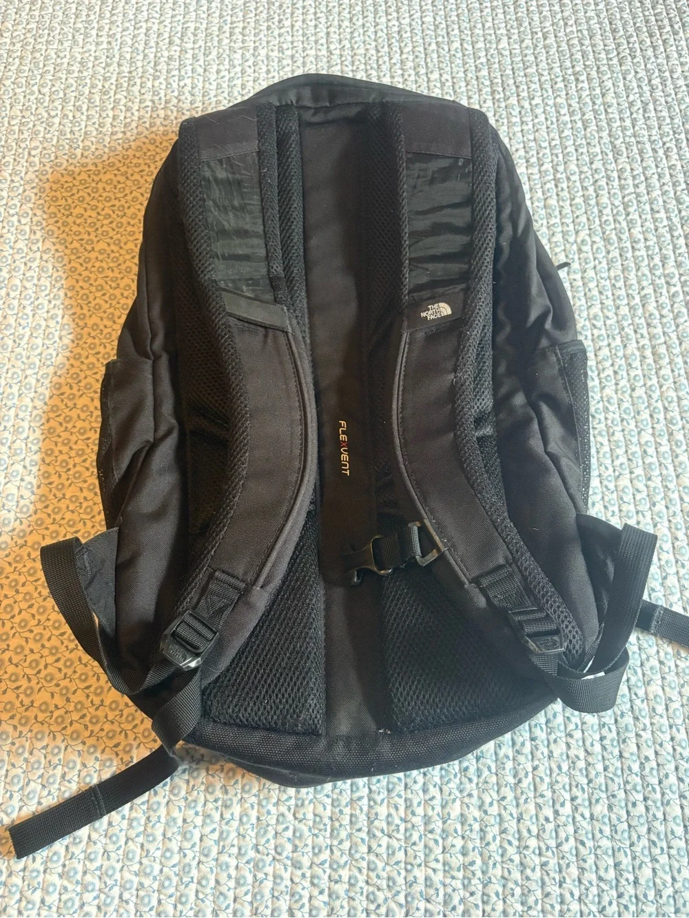 The North Face black backpack